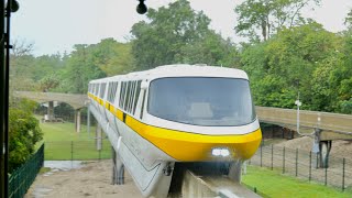 Magic Kingdom 2023 Resort Monorail Ride in the Rain in 4K  Walt Disney World Florida May 2023 [upl. by Eenimod]