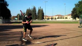 Worth Jeff Hall Legit vs Easton Brett Helmer SIS Stealth Batting Practice [upl. by Dazhehs51]