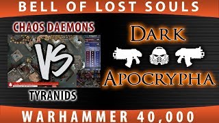 Warhammer 40k Codex Tyranid Celebration Chaos Daemons vs Tyranids [upl. by Nrek]