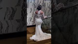 Beautiful lady 🥰🥰 beautiful dress too 🥰🥰 wedding beautifulbride [upl. by Elurd]