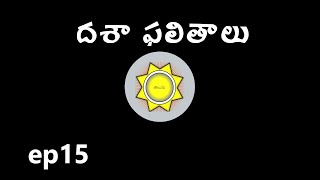 Learn Astrology in Telugu  Dasha Phalithalu  Ep15 [upl. by Joaquin]