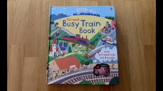 Usborne  Pullback Busy Train Book [upl. by Nicodemus763]