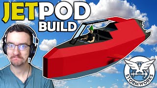 Flying Jet Pod Build  Stormworks Build and Rescue [upl. by Duer]