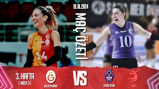 Galatasaray Daikin vs Zeren Spor  202425 Turkish League Week 3 [upl. by Monafo]