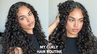 curly hair routine [upl. by Barsky]