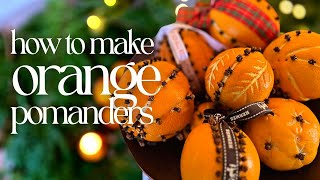 How to make Orange Pomanders  easy christmas craft [upl. by Leik829]