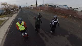 Yakima Electric Unicycle Spontaneous Group Ride [upl. by Kask]