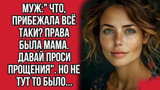 Мужquot Что прибежала всё таки Права была мама Давай проси прощенияquot Но не тут то было [upl. by Esemaj961]