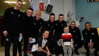 🎄✨ Newcastle Uniteds Visit to the Royal Victoria Infirmary [upl. by Britta]