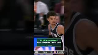 Victor Wembanyamas Historic Night🏀💫 nba spurs shorts shortvideo [upl. by Arlee]