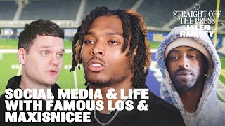 Forbes Football and Fame with Famous Los and MaxIsNicee  Straight Off The Press by Jalen Ramsey [upl. by Tades]