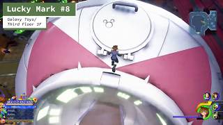 Kingdom Hearts 3  Toy Box  All Lucky Emblem Locations [upl. by Nillok]