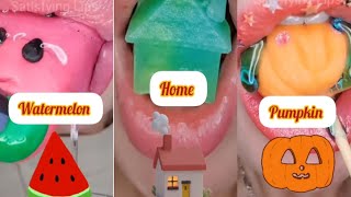 ASMR eating video💖CR bySatisfyingLips asmr emojichallenge asmrsounds [upl. by Nossyla]