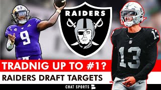 Raiders Rumors Trading Up To Pick 1 In 2024 NFL Draft Cost  Target Michael Penix amp JJ McCarthy [upl. by Valentin]