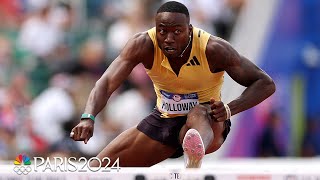 Grant Holloway posts ANOTHER sub13s 110m hurdles to advance to final  NBC Sports [upl. by Svoboda]