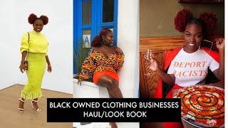 BLACK OWNED CLOTHING BUSINESS HAULLOOKBOOK  BLACK HISTORY MONTH 2019 [upl. by Oeflein]