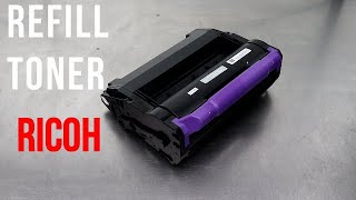 How to refill reset toner cartridge for RICOH AFICIO SP 5200 SP 5210 [upl. by Harlen477]