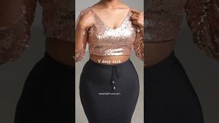 7 Features of Anna Crop Top  Sequin Blouse Design  Style amp Comfort  Stretchable Blouse  shorts [upl. by Nidya16]