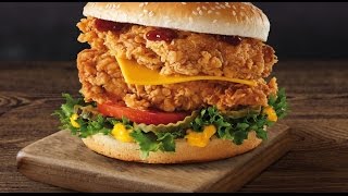 Zinger Burger Recipe  zinger burger recipe kfc style [upl. by Reiter]