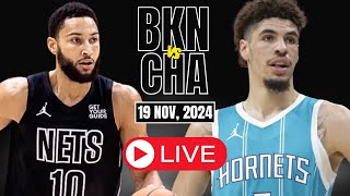 🔴LIVE  Charlotte Hornets vs Brooklyn Nets Full Game NBA CUP  NBA Scorecard play by play [upl. by Llenyt668]