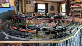 Running Every Steam Engine at Once on the O Gauge Layouts [upl. by Cecelia]