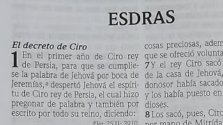 Esdras 1 El decreto de Ciro y Hebreos 6 Advertencia contra la apostasía RVR1960 [upl. by Ahseinad]