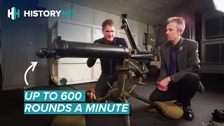 Dan Snow Tests One Of The Worlds First Machine Guns [upl. by Sivar]