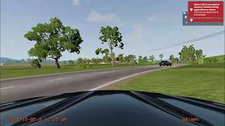 almost a crash captured on a dashcam beamng [upl. by Yelik]