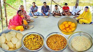 অষ্টমী স্পেশাল রান্না আর খাওয়া ছানার লুচিআলু ফুলকপি চানামশলা পায়েসমিষ্টি [upl. by Annirac835]