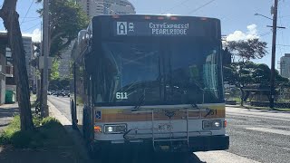 Honolulu TheBus Route AKalauao Pearlridge Skyline Station Bus 951 [upl. by Noorah128]