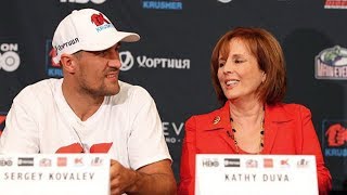 SERGEY KOVALEV amp KATHY DUVA  DELUSION amp DENIAL OVER ELEIDER ALVAREZ KO LOSS [upl. by Freiman]