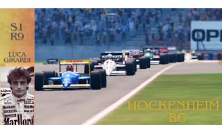 S1 R9 Hockenheim 1986  The Race Leader  The story of F1 driver Luca Girardi Automobilista 2 [upl. by Galven]