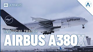 Microsoft Flight Simulator  Airbus A380X by FlyByWire  Unofficial Trailer [upl. by Dnalram]