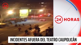 Registran incidentes en concierto de Damas Gratis en Teatro Caupolicán  24 Horas TVN Chile [upl. by Perlis]