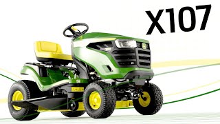 X107 Lawn tractor  John Deere [upl. by Beatrice]