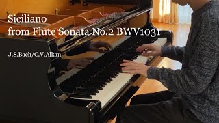 JSBachCVAlkanSiciliano from Flute Sonata No2 BWV 1031 [upl. by Kauffmann]