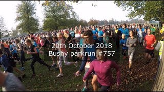 Bushy parkrun 757  October 20th 2018 fast [upl. by Cailean]