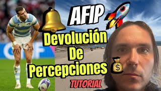 Cómo pedir LA DEVOLUCIÓN DE PERCEPCIONES AFIP 2024 🛎️ TUTORIAL 🚩 [upl. by Darlleen]