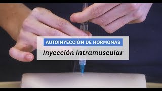 Autioinyección de Hormonas  Paso 2a Inyección Intramuscular [upl. by Llydnek]