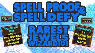 Wizard101 Best Pet Jewels amp Where To Get Them Spell Proof Spell Defy Pet Jewels [upl. by Acinehs]