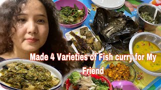 Four Varieties of Fish Curry Banana Leaf Wrapped Fish Recipe [upl. by Aznola217]