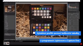 Vytváření profilu pomocí kalibrační tabulky XRite Color Checker passport v Lightroomu a Capture One [upl. by Hachman]