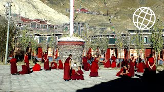 Sakya Monastery Shigatse Tibet Amazing Places [upl. by Lerraj]