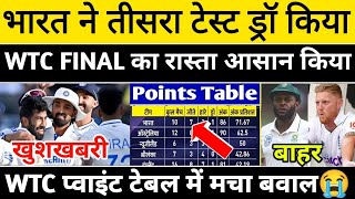 WTC 2025 Points Table IND vs AUS 3rd Test after match wtc point table 2025 WTC Final Scenerio [upl. by Atikram56]