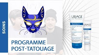 BARIÉDERM  comment prendre soin de son tatouage avec latelier Lagrif Bleue  Les soins Uriage [upl. by Spracklen421]