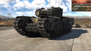 War Thunder Churchill AVRE Petard The worst Tank ever I played with [upl. by Siaht]