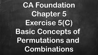 CA Foundation  Quantitative Aptitude  Mathematics of Finance Exercise 5 C  ICAI Module Solutions [upl. by Assenal]