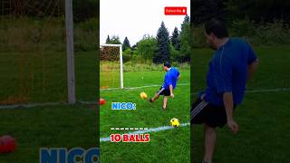 🤯🥅 10 BALL GOALPOST CHALLENGE [upl. by Coward]