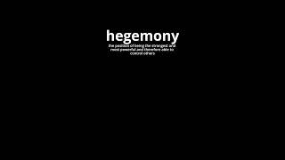 Video Word Of The Day  Hegemony [upl. by Musa]