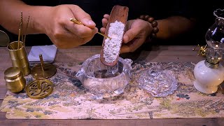 Agarwood incense burner meditation relaxing ASMR  white jade censer [upl. by Baxter281]